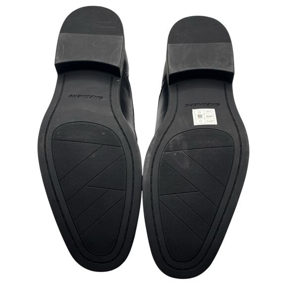 Skechers Men’s Classic Fit Slip-On Shoes Black 9.5 Air-Cooled Memory Foam Causal - Picture 5 of 16